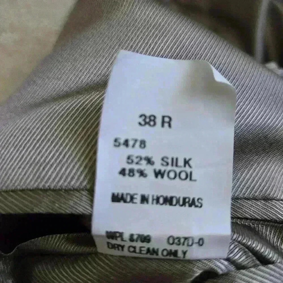 Oscar de la Renta Silk Wool Men's Suit Jacket size 38R #172 - Picture 8 of 8